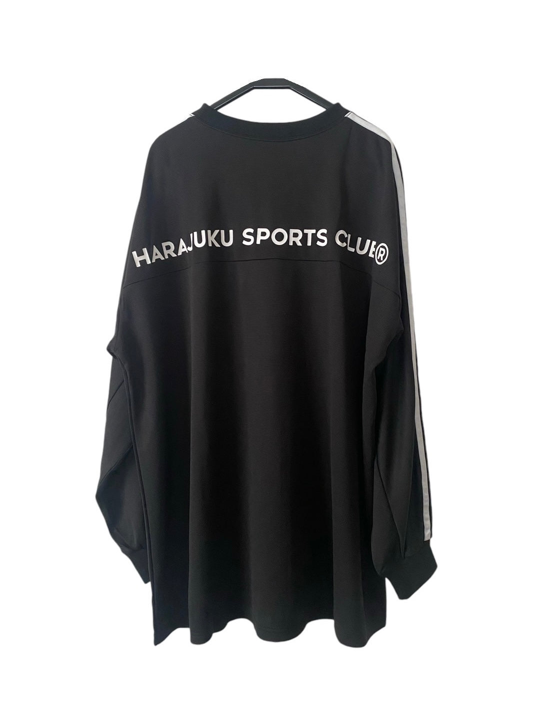 HSC® CREW L/S T SHIRTS WITH 2 WHITE LINES/ BLACK of sz175 ONLY